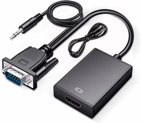 1080P Full HD V/GA to HDMI-Compatible Converter Adapter Cable with Output V/GA HD Adapter for PC to HDMI Projector in Saudi Arabia