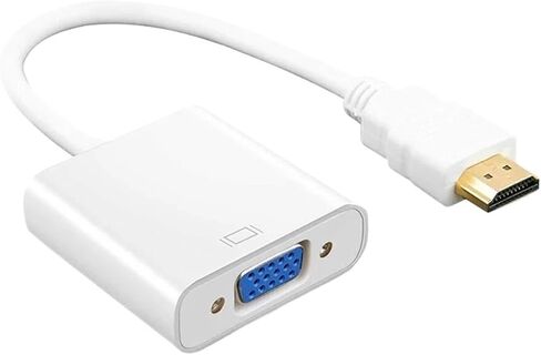 Digital to Analog HDMI-Compatible Male to V/GA Female Video Converter Adapter Cable 1080P HDTV M>oni>tor for PC Projector in Saudi Arabia