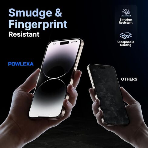 واقي شاشة لهاتف iPhone 17 Pro مقاس 6.3 بوصات 5X أقوى من الزجاج المقسى 9H+ صلابة 12FT درجة عسكرية مقاومة للكسر HD واضحة، إطار تثبيت خالٍ من الفقاعات مقاوم للخدش in Saudi Arabia