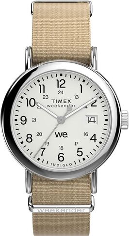 Timex Unisex Peanuts Weekender 38mm Watch - Red Strap White Dial Silver-Tone Case in Saudi Arabia