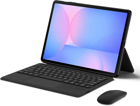 Smart Keyboard Case for Samsung Galaxy Tab S9 / S10 Full-Coverage English Keyboard Cover with Built-in Touchpad Seven-Color Backlit Keys Free Mouse (S9 FE 10.9-inch 2023 SM-X510 / X516 / X518) in Saudi Arabia