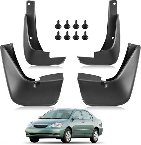 BDFHYK MUD DILAPS SPLASH GRADS MUDGURANS MUDFLAPS متوافق مع Toyota Tundra بدون Fender Flares 2007-2021 ، 4 مساءً الأمامية والخلفية in Saudi Arabia