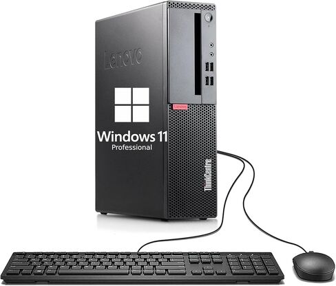 Lenovo ThinkCentre M710 SFF Desktop Computer PC, 6th Gen Core 3.70GHz, 8GB RAM, 256GB SSD, VGA, Keyboard and Mouse, WiFi, BT, Windows 11 Pro (Renewed) in Saudi Arabia