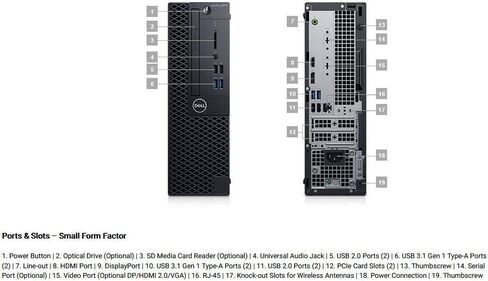 Dell OptiPlex 3070 Small Form Factor Computer PC, Intel Core i5-9500 up to 4.4GHz, 16G DDR4, 512G SSD, i5 Desktop PC Windows 11 Pro 64 Bit (Renewed) in Saudi Arabia