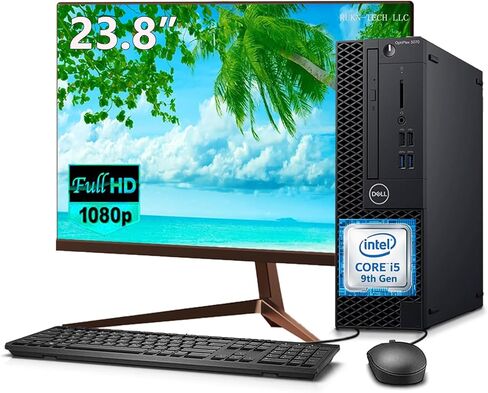 Dell OptiPlex 3070 Small Form Factor Computer PC, Intel Core i5-9500 up to 4.4GHz, 16G DDR4, 512G SSD, i5 Desktop PC Windows 11 Pro 64 Bit (Renewed) in Saudi Arabia