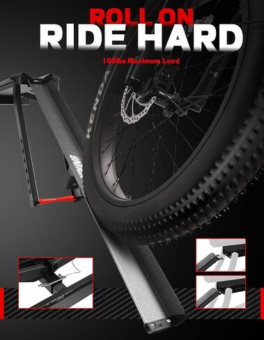 Young Electric Ebike Rack with Ramp 200 lbs 2-Bike Rack Hitch Mount in Kuwait