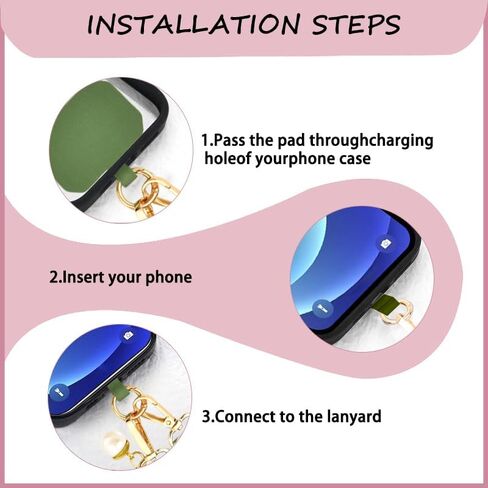 Cute Phone Lanyard Crossbody Strap Ribbon Neck Holder for Women Cell Phone with Tether Tab Adjustable Phones Rope for Phones Case Wallet Lanyard Green Leaf Strap in Saudi Arabia