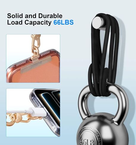 memumi 3 in 1 360° Rotating Phone Crossbody Strap, Neck/Wrist Strap for iPhone 17Pro Max/All Phones Anti-Theft Secure Lanyard in Saudi Arabia