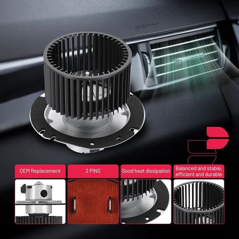 BDFHYK AC سخان السخان محرك مروحة محرك PM249CB متوافق مع FORD 87-96 BRONCO F-150 F-250،87-91 F-200،97 F-25 in Saudi Arabia