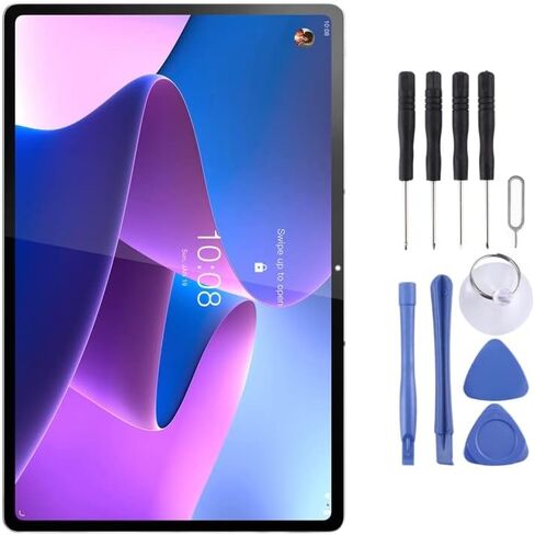 Cellphone Repair Parts AMOLED LCD Screen for Lenovo Tab P12 Pro 12.6 2021 TB-Q706Z TB-Q706F with Digitizer Full Assembly (Black) in Saudi Arabia