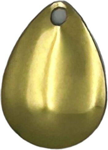 25 Pack Spinner Blades Colorado Brass and Nickel Spinner Lure Making Parts Accessories DIY Spinnerbait Inline Spinner Premium Colorado Smooth and Hex Blades - Made in USA in Saudi Arabia