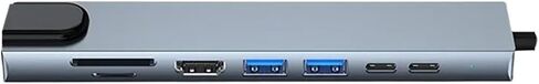 8 in1 Type C Hub USB C USB3.1 to HDMI Adapter with RJ45 SD/TF Card Reader PD Fast Charge for Laptop PC USB Port Hub(8in1 USB C Hub) in Saudi Arabia