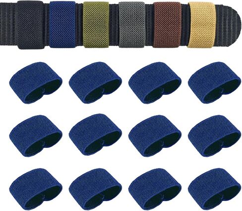 12 قطعة من حافظات أحزمة النايلون عالية المرونة، منظمات حزام مرنة لأحزمة عريضة مقاس 1.5 بوصة إلى 2 بوصة، حقيبة ظهر، حزام أمان، معدات تكتيكية - أشرطة تثبيت آمنة لإدارة انسيابية in Kuwait