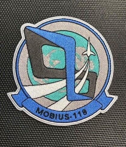 قسط Ace Combat Mobius 118 سرب مطرز المعنويات التصحيح هوك/حلقة مدعومة حجم 4 بوصة في القطر in Kuwait