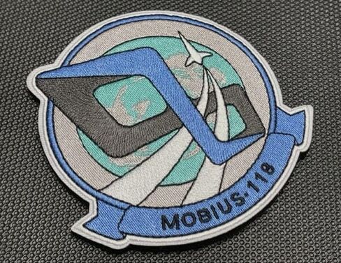 قسط Ace Combat Mobius 118 سرب مطرز المعنويات التصحيح هوك/حلقة مدعومة حجم 4 بوصة في القطر in Kuwait