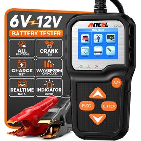 ANCEL BA301 6V 12V تحميل البطارية r محرك المولد المحلل الرافع نظام الشحن أداة اختبار للدراجات النارية سيارة قارب ضوء شاحنة وأكثر in Kuwait
