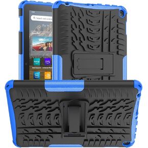 for F ireHD8/ hd 8 Plus and Kids Tablet Case 14th 12th 10th Generation 2024 2022 2020 Kickstand Heavyduty Armor Defender Cover (Blue) in Saudi Arabia