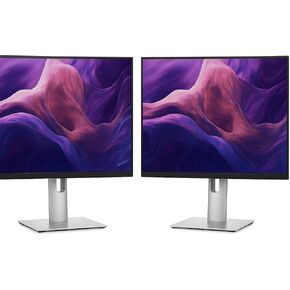 شاشة Dell P2425H مقاس 24 بوصة - حزمة من قطعتين - شاشة IPS عالية الدقة 1080 بكسل، 100 هرتز، Comfortview Plus، محور USB-C، HDMI/DP/VGA - حامل مريح قابل للتعديل للارتفاع، العناية بالعين، حزمة شاشة مزدوجة للمنزل والمكتب in Kuwait