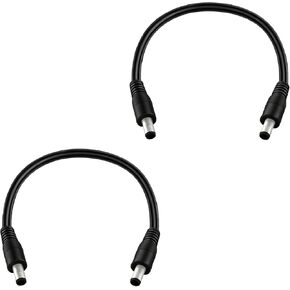 3.3FT 5.5mm x 2.1mm 14AWG Male to Male DC Power Extension Cord 12V/24V DC Power Cord for Outdoor Power Surveillance Cameras and Solar Panels 2pcs in Saudi Arabia