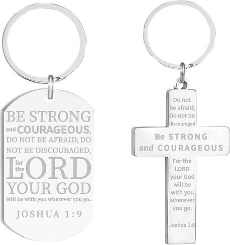 2pcs Birthday Gifts Father's Day Gifts Keychains First Communion Baptism Confirmation Religious Christian Easter Mens Accessories Gift Black Cross Keyrings in Saudi Arabia