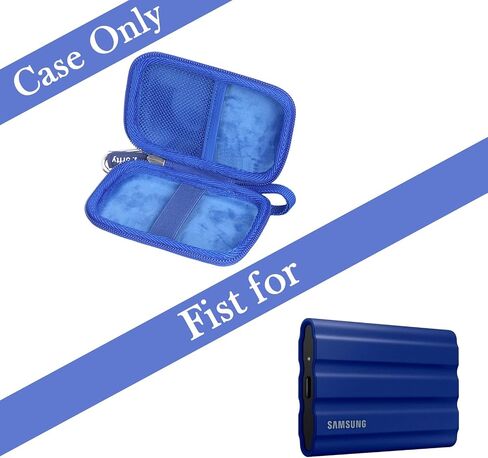 Hard Drive Case for Samsung T9 Portable SSD/Samsung T7 Shield/ T7/ T7 Touch Portable SSD Solid State Drive 1TB, 2TB, 500GB, Case Only (Blue) in Saudi Arabia