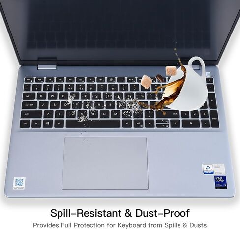 Keyboard Cover for 2025 Dell 16 Plus Laptop DB16250, Dell 16 Plus 2-in-1 Laptops DB16255 DB06250, Dell 16 Laptop DC16250 DC16251, Dell Inspiron 16 5640 5645 Keyboard Skin Protector, Black in Saudi Arabia