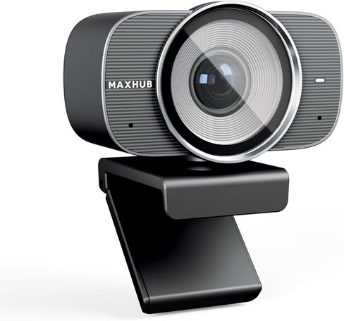 كاميرا MAXHUB للاجتماعات PTZ، كاميرا مؤتمرات الفيديو بتكبير بصري 12x، إطار تلقائي، تتبع الذكاء الاصطناعي، التحكم بالإيماءات، تصحيح الضوء التلقائي، 4 ميكروفونات، تعمل مع Microsoft Teams & Zoom & Google Meet (SC81) in Kuwait