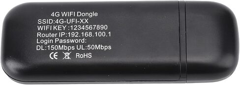 مودم Dpofirs 4G LTE WiFi - يدعم 8 أجهزة، حتى 150 ميجابت في الثانية، نقطة اتصال محمولة للسفر والأعمال، التوصيل والتشغيل، تشفير WPAWPA2 (أبيض) in Saudi Arabia