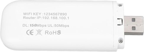 VBESTLIFE 4G LTE USB WiFi Dongle, Mobile Hotspot Router, 150Mbps Portable Modem Device with SIM Card Slot for Travel, Support 10 Users (Black) in Saudi Arabia
