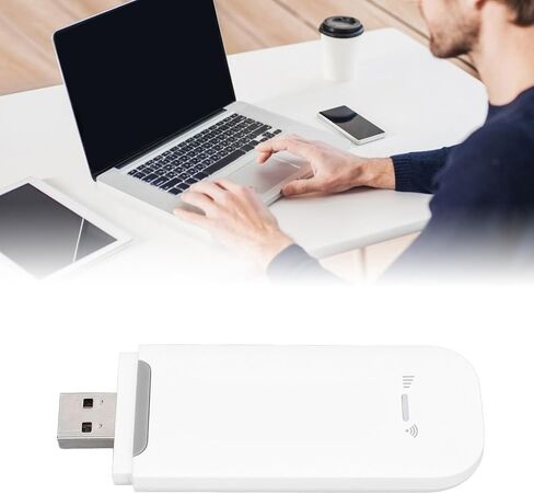 VBESTLIFE 4G LTE USB WiFi Dongle, Mobile Hotspot Router, 150Mbps Portable Modem Device with SIM Card Slot for Travel, Support 10 Users (Black) in Saudi Arabia