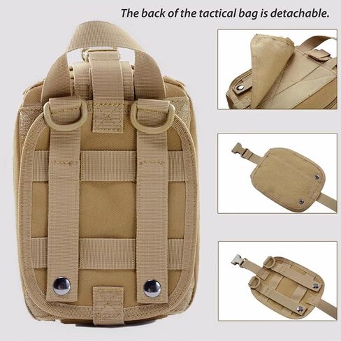 الحقيبة الطبية التكتيكية الفارغة، حقيبة المرافق ذات السعة الكبيرة Molle EMT Rip-Away، حقيبة Ifak الطبية الطارئة للصدمات العسكرية للمنزل والأنشطة الخارجية in Saudi Arabia