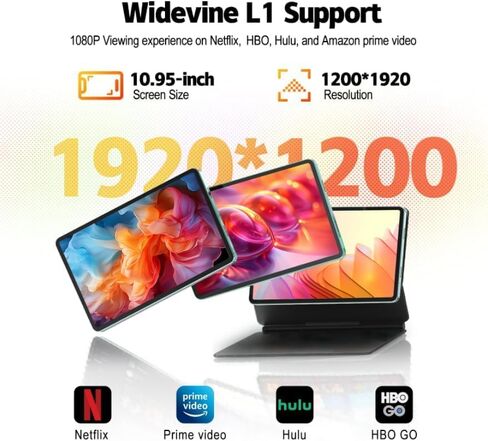 2025 Android Tablet, 12 inch 2K Large Screen Tablet with Case, 20GB RAM 256GB ROM, T616 2000x1200 Touch Screen, 5MP+15MP Dual Camera, Type-C Port, 20W PD Fast Charge, 8000mAh Battery, Metal Grey in Saudi Arabia