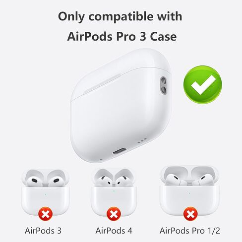 حافظة Veirrw لأجهزة AirPods Pro 3 مع مجموعة أدوات تنظيف، حافظة حماية كاملة من السيليكون السائل الناعم لأجهزة AirPods Pro الجيل الثالث للنساء والرجال، ملحقات حافظة AirPod pro 3 مع سلسلة مفاتيح (برتقالي) in Kuwait