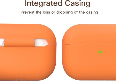 حافظة Veirrw لأجهزة AirPods Pro 3 مع مجموعة أدوات تنظيف، حافظة حماية كاملة من السيليكون السائل الناعم لأجهزة AirPods Pro الجيل الثالث للنساء والرجال، ملحقات حافظة AirPod pro 3 مع سلسلة مفاتيح (برتقالي) in Kuwait