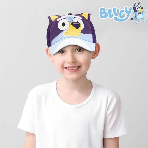 Bluey Toddler Baseball Cap – Cute Bluey Hat for Kids – Adjustable Toddler Ball Cap – Funny Cap for Kids with Flat Ears – Fun Cartoon Kids Baseball Cap – Breathable Cotton Hat in Kuwait