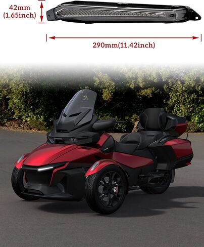 SAUTVS LED أضواء الانعطاف أثناء النهار لـ Can-Am Spyder، إشارة الانعطاف الأمامية DRL مع أضواء وامضة صفراء لملحقات Can Am Spyder RT 2020-2022 (قطعتان، استبدال #219401024) in Kuwait