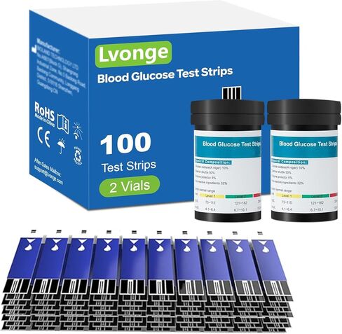 شرائح اختبار الجلوكوز في الدم مجموعة -شرائط اختبار 50pc و 50 جهاز كمبيوتر الشخصي ، لاستخدامها فقط مع مراقبة الجلوكوز في الدم G520/501 ، مجموعة اختبار الجلوكوز في مرض السكري المنزلي in Kuwait