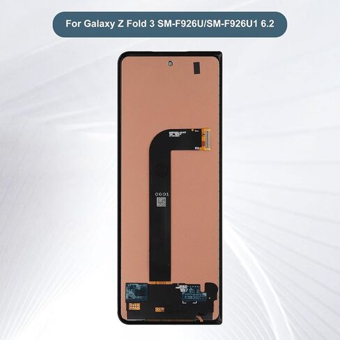 مجموعة محول رقمي لشاشة LCD بديلة تعمل باللمس متوافقة مع هاتف Samsung Galaxy Z Fold 3 SM-F926U/SM-F926U1 6.2 مع الأدوات (أسود) in Saudi Arabia