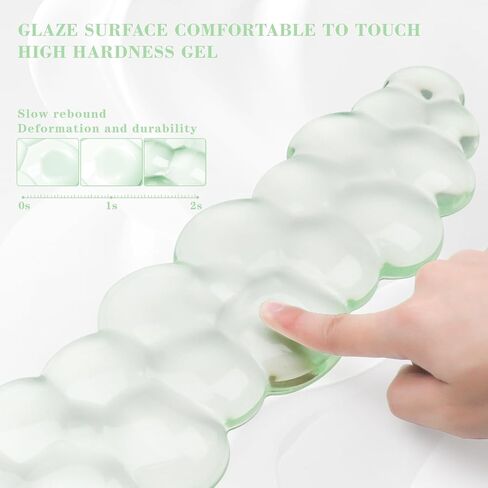Gel Cloud Keyboard and Mouse Wrist Rest, Cute Wrist Support and Arm Support Keyboard Rest for Keyboard and Mouse Typing Pain Relief，Suitable for Office/Computer/Laptop/Gaming（White） in Kuwait