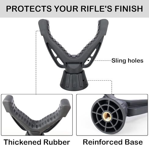 360° Rotating V Yoke Shooting Rest for Rifle Compatible with Shooting Stick Hunting Tripod, Gun Tripod and Monopod for Hunting & Outdoor Activities in Saudi Arabia