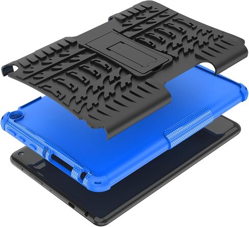 for F ireHD8/ hd 8 Plus and Kids Tablet Case 14th 12th 10th Generation 2024 2022 2020 Kickstand Heavyduty Armor Defender Cover (Blue) in Saudi Arabia