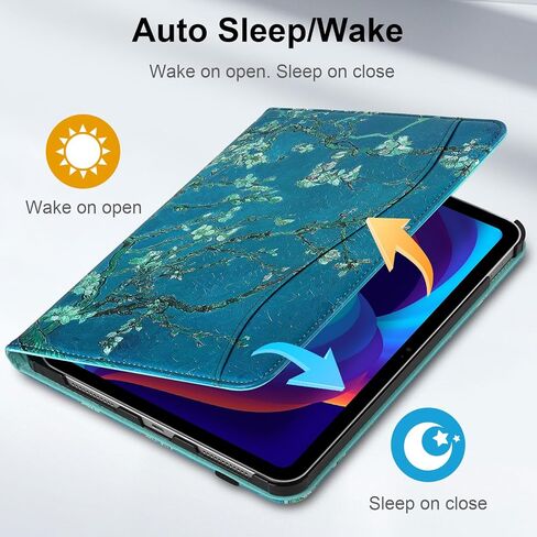 حافظة واقية لجهاز iPad (A16) الجيل الحادي عشر 11 بوصة (2025) وiPad الجيل العاشر 10.9 بوصة (2022)، غطاء حامل عرض متعدد الزوايا مع حامل قلم وجيب لجهاز iPad 11 بوصة، كحلي in Kuwait