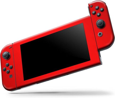 Design Skinz - Compatible with Nintendo Switch OLED Dock Only - Skin Decal Protective Scratch-Resistant Removable Vinyl Wrap Cover - Solid Red in Saudi Arabia