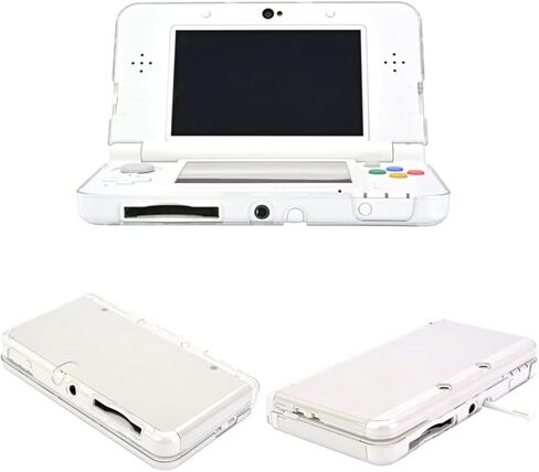 Protective Clear Crystal Hard Guard Case Cover Skin Shell for Nintendo New 3DS XL/3DS LL, 4-Corner & All-Round Protection in Saudi Arabia