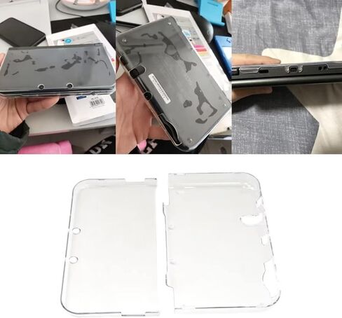 Protective Clear Crystal Hard Guard Case Cover Skin Shell for Nintendo New 3DS XL/3DS LL, 4-Corner & All-Round Protection in Saudi Arabia