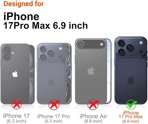 حافظة مدمجة I-MGAE-IN-AR لهاتف iPhone 17 Pro Max بتصميم فراشة فضية لامعة، حافظة هاتف واقية مقاومة للصدمات وناعمة وعصرية لطيفة للنساء والفتيات لامعة جمالية in Saudi Arabia