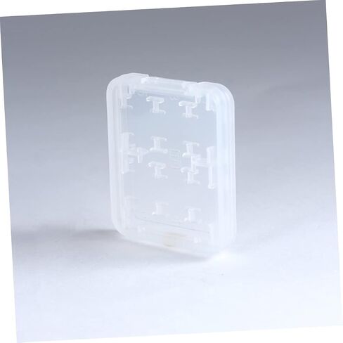 TEHAUX 20Pcs Transparent Card Case Organizer Lightweight Memory Card Storage Box with Ergonomic Locking System Compact Design for Safe Convenient Card Holder Use in Saudi Arabia