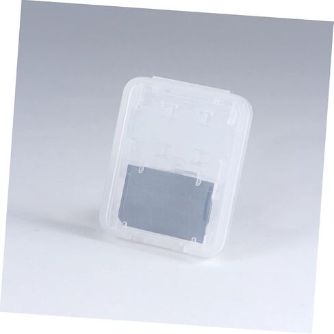 TEHAUX 20Pcs Transparent Card Case Organizer Lightweight Memory Card Storage Box with Ergonomic Locking System Compact Design for Safe Convenient Card Holder Use in Saudi Arabia