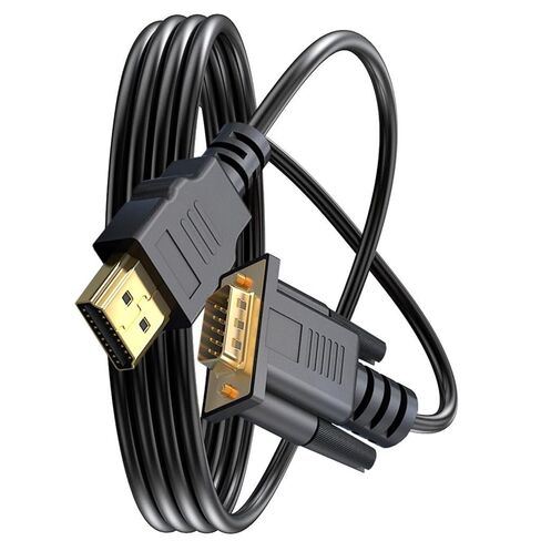 محول HDMI مطلي بالذهب إلى كابل VGA لأجهزة العرض HDTV وشاشات نقل الإشارات ذات التوافق الواسع HDMI إلى محول VGA in Kuwait