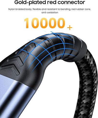 Type-C to HDMI Braided Cable (5.9 ft), Thunderbolt 3/4 Adapter, [4K@30Hz / 2K@144Hz ] High-Definition Projection Display Cable. Compatible with iPhone 15, 16, Plus, Pro, and Pro Max models. in Saudi Arabia